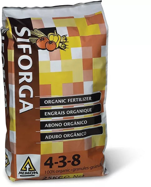 Siforga NPK 4-3-8 Größe 2-5mm Gewicht 25 kg